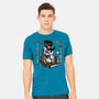 Steampunk Owl-Mens-Heavyweight-Tee-Vallina84