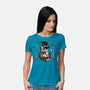 Steampunk Owl-Womens-Basic-Tee-Vallina84