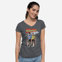 Back To The Enterprise-Womens-V-Neck-Tee-zascanauta