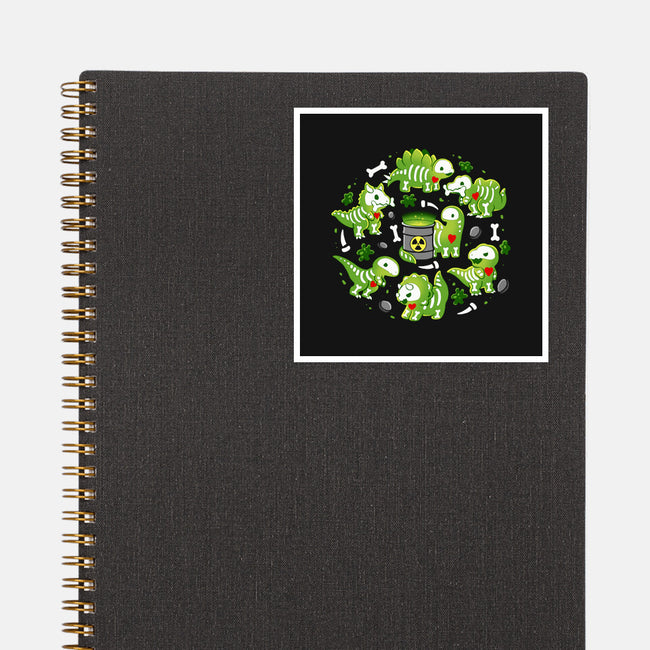 Radioactive Dinosaurs-None-Glossy-Sticker-Vallina84