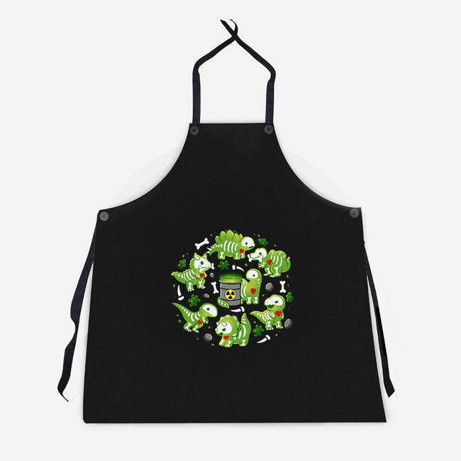 Radioactive Dinosaurs-Unisex-Kitchen-Apron-Vallina84
