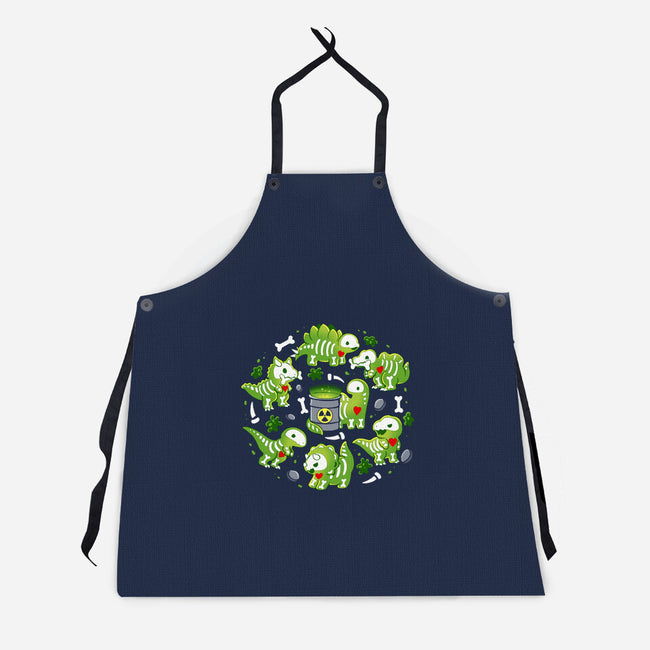 Radioactive Dinosaurs-Unisex-Kitchen-Apron-Vallina84