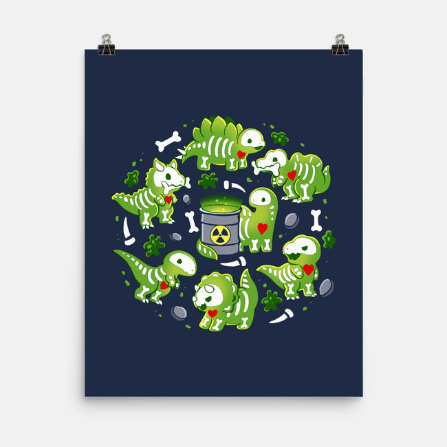 Radioactive Dinosaurs-None-Matte-Poster-Vallina84