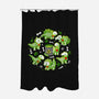 Radioactive Dinosaurs-None-Polyester-Shower Curtain-Vallina84