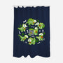 Radioactive Dinosaurs-None-Polyester-Shower Curtain-Vallina84