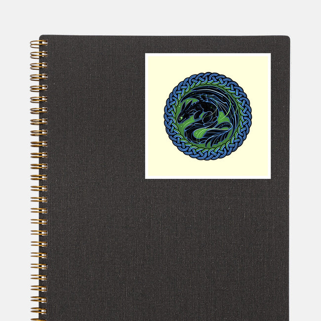 Emblem Of The Black Dragon-None-Glossy-Sticker-momma_gorilla