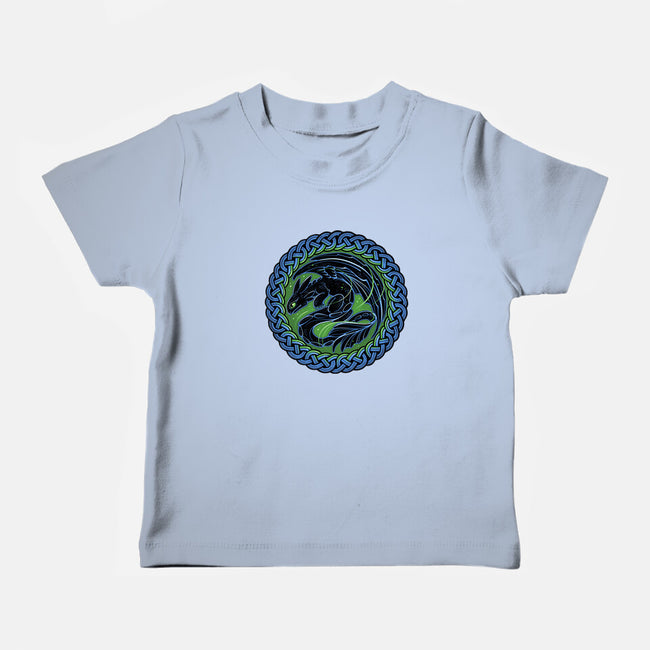 Emblem Of The Black Dragon-Baby-Basic-Tee-momma_gorilla