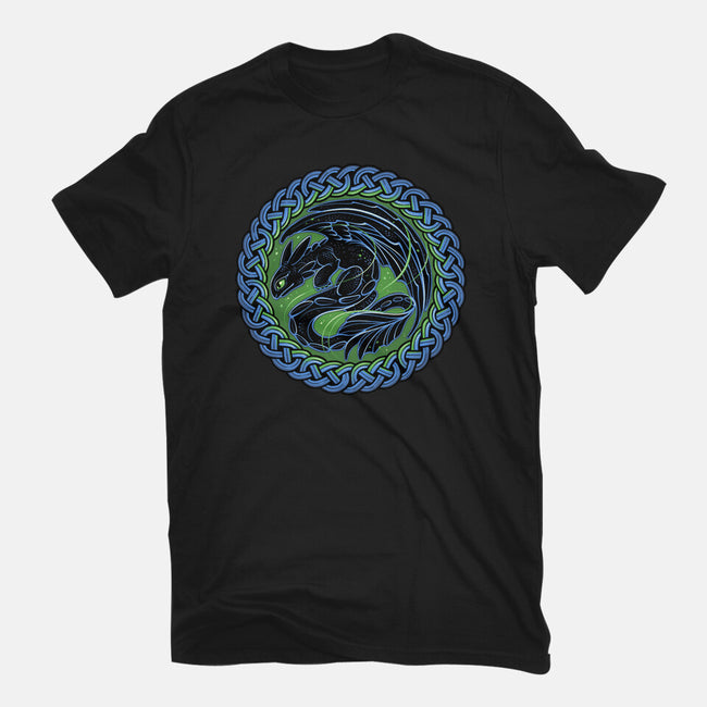 Emblem Of The Black Dragon-Mens-Heavyweight-Tee-momma_gorilla