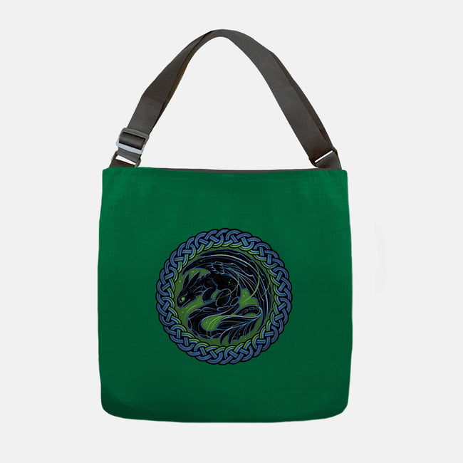 Emblem Of The Black Dragon-None-Adjustable Tote-Bag-momma_gorilla