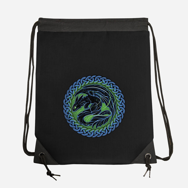 Emblem Of The Black Dragon-None-Drawstring-Bag-momma_gorilla