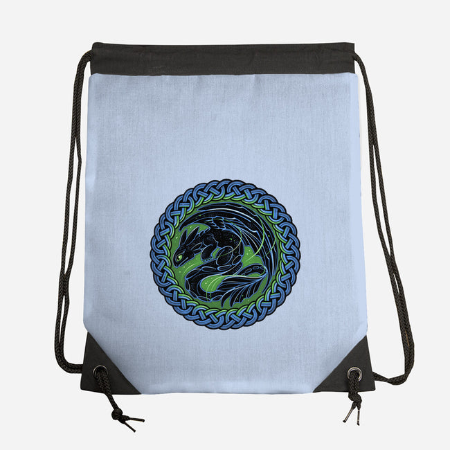 Emblem Of The Black Dragon-None-Drawstring-Bag-momma_gorilla