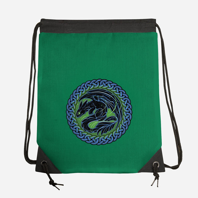 Emblem Of The Black Dragon-None-Drawstring-Bag-momma_gorilla