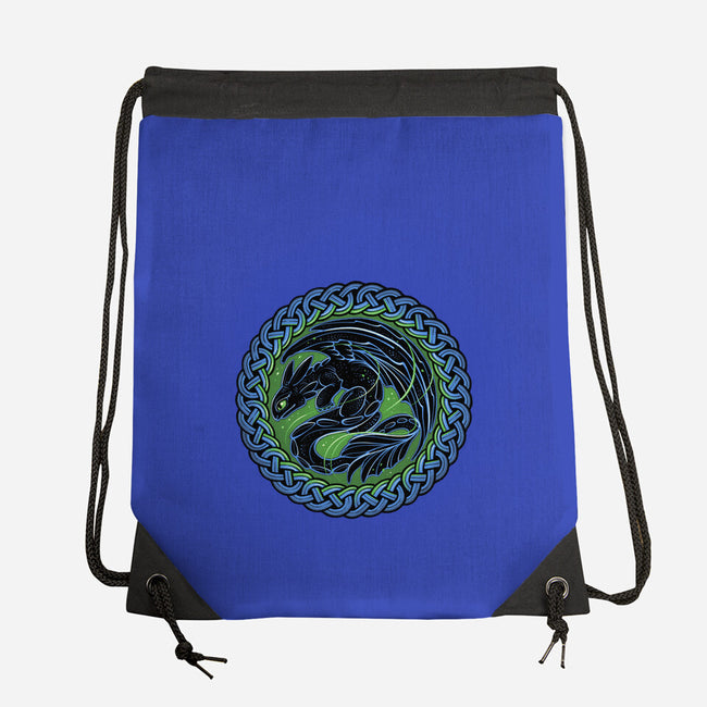 Emblem Of The Black Dragon-None-Drawstring-Bag-momma_gorilla