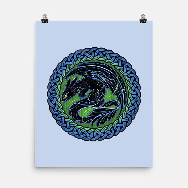 Emblem Of The Black Dragon-None-Matte-Poster-momma_gorilla