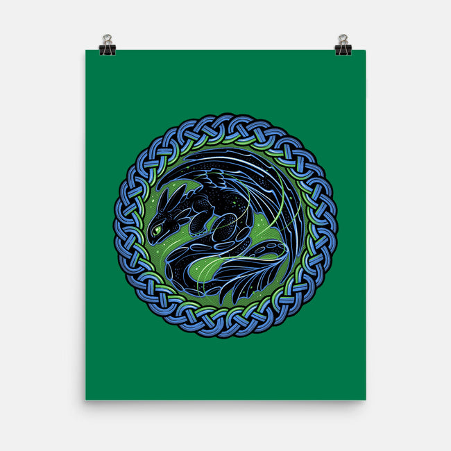 Emblem Of The Black Dragon-None-Matte-Poster-momma_gorilla