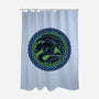 Emblem Of The Black Dragon-None-Polyester-Shower Curtain-momma_gorilla