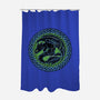 Emblem Of The Black Dragon-None-Polyester-Shower Curtain-momma_gorilla
