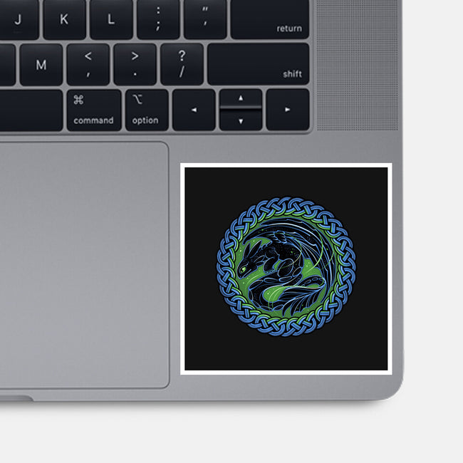 Emblem Of The Black Dragon-None-Glossy-Sticker-momma_gorilla