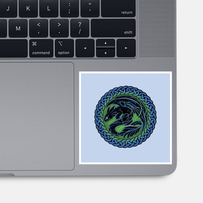 Emblem Of The Black Dragon-None-Glossy-Sticker-momma_gorilla
