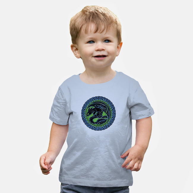 Emblem Of The Black Dragon-Baby-Basic-Tee-momma_gorilla