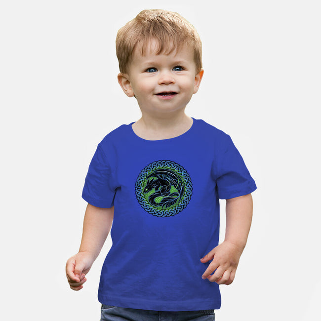 Emblem Of The Black Dragon-Baby-Basic-Tee-momma_gorilla