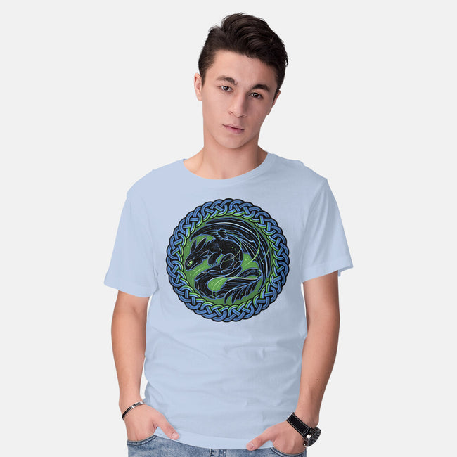 Emblem Of The Black Dragon-Mens-Basic-Tee-momma_gorilla