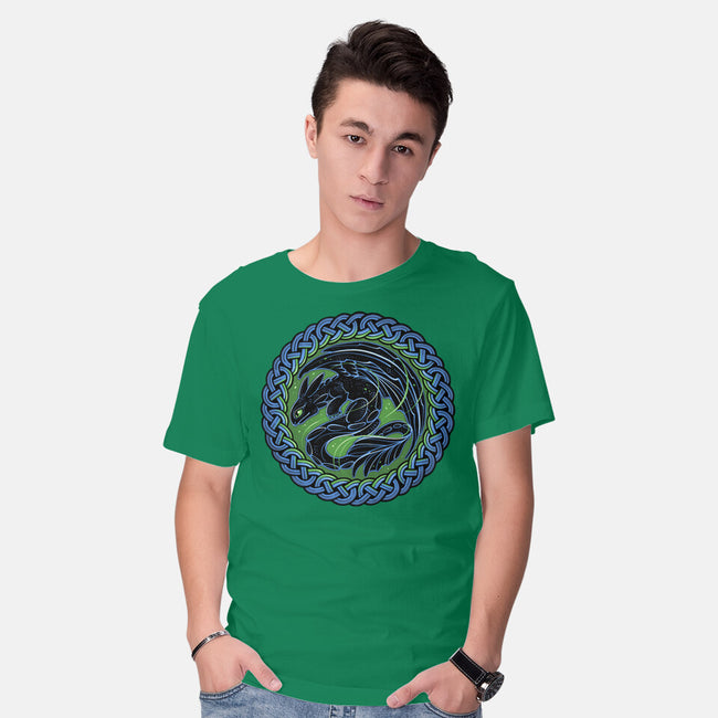 Emblem Of The Black Dragon-Mens-Basic-Tee-momma_gorilla