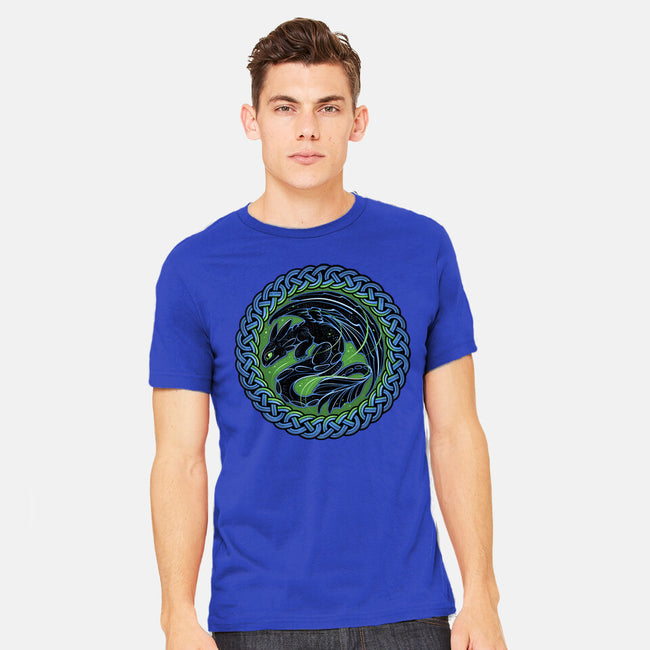 Emblem Of The Black Dragon-Mens-Heavyweight-Tee-momma_gorilla