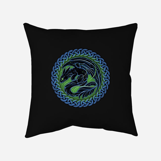 Emblem Of The Black Dragon-None-Removable Cover w Insert-Throw Pillow-momma_gorilla