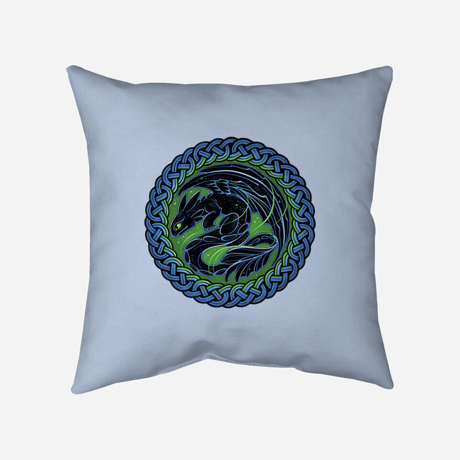 Emblem Of The Black Dragon-None-Removable Cover w Insert-Throw Pillow-momma_gorilla