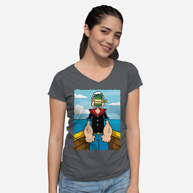 Son Of Sailor-Womens-V-Neck-Tee-jasesa