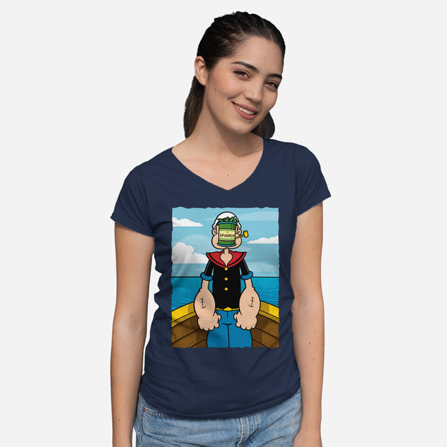 Son Of Sailor-Womens-V-Neck-Tee-jasesa