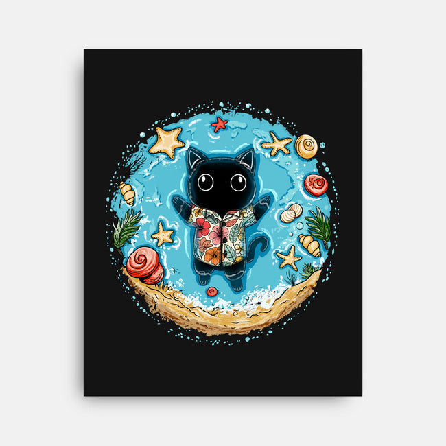 Meowloha-None-Stretched-Canvas-JamesQJO