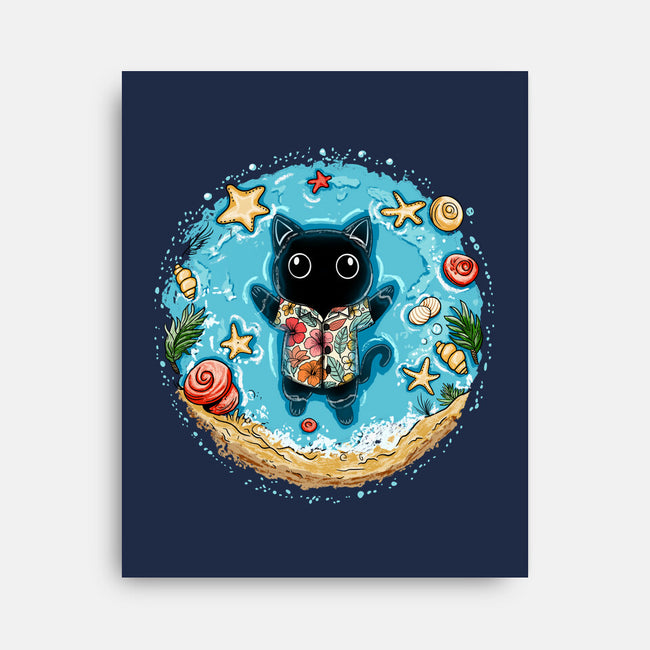 Meowloha-None-Stretched-Canvas-JamesQJO