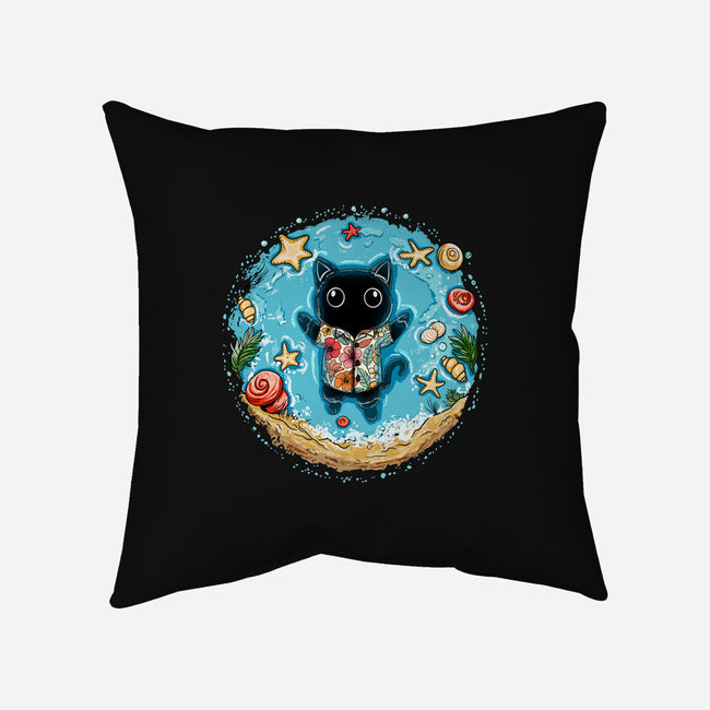Meowloha-None-Removable Cover w Insert-Throw Pillow-JamesQJO