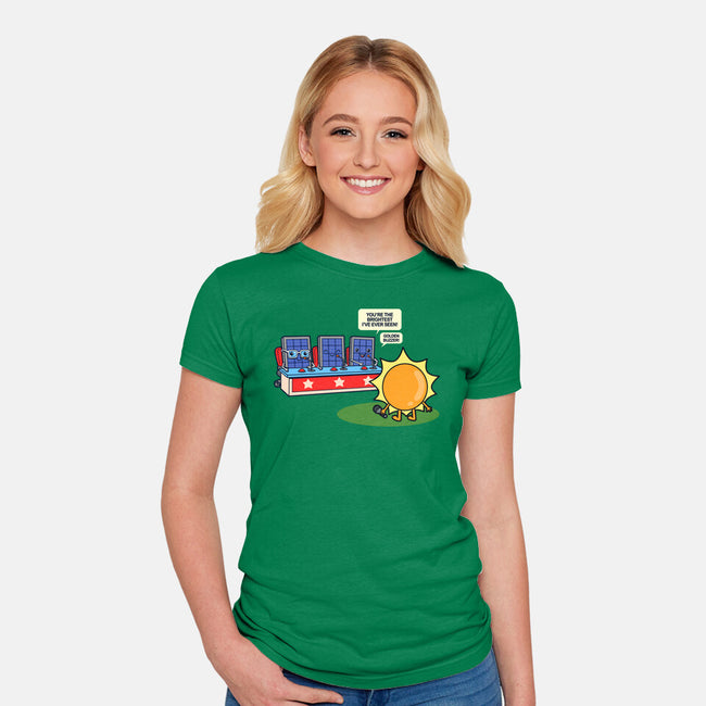 Solar Panel-Womens-Fitted-Tee-Boggs Nicolas