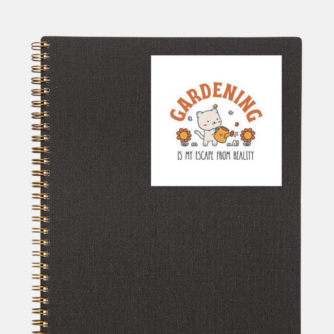 Gardening Is My Escape-None-Glossy-Sticker-brunopires