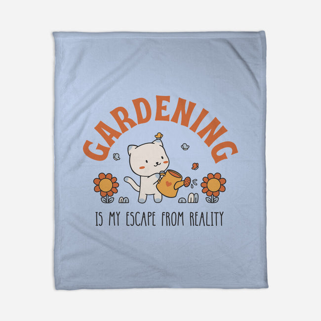 Gardening Is My Escape-None-Fleece-Blanket-brunopires