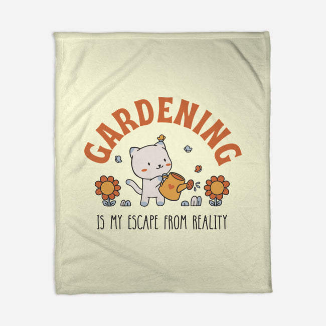 Gardening Is My Escape-None-Fleece-Blanket-brunopires
