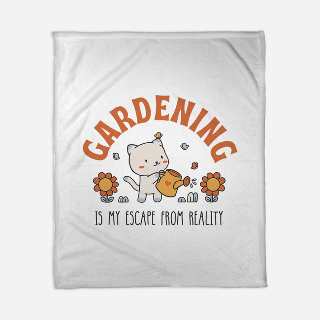 Gardening Is My Escape-None-Fleece-Blanket-brunopires