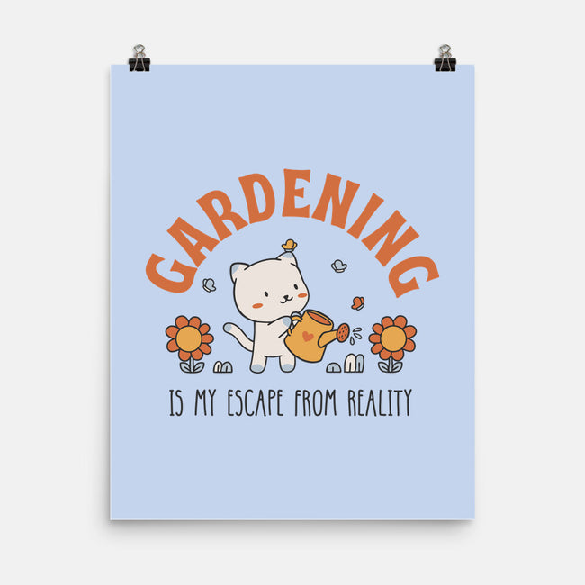 Gardening Is My Escape-None-Matte-Poster-brunopires