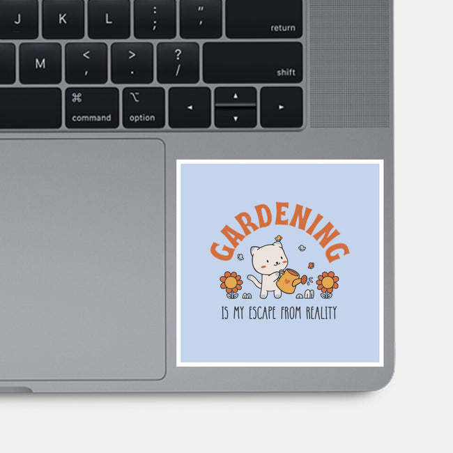 Gardening Is My Escape-None-Glossy-Sticker-brunopires