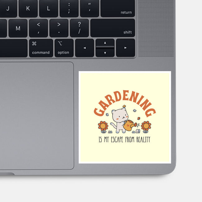 Gardening Is My Escape-None-Glossy-Sticker-brunopires