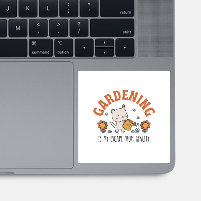 Gardening Is My Escape-None-Glossy-Sticker-brunopires