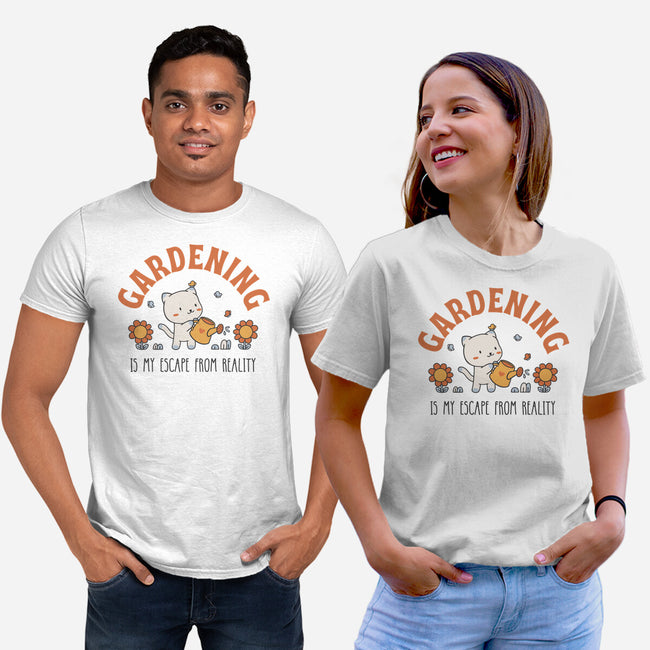Gardening Is My Escape-Unisex-Basic-Tee-brunopires