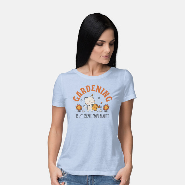 Gardening Is My Escape-Womens-Basic-Tee-brunopires