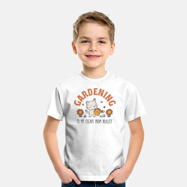 Gardening Is My Escape-Youth-Basic-Tee-brunopires
