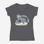 Sushi And Nap-Womens-V-Neck-Tee-Freecheese
