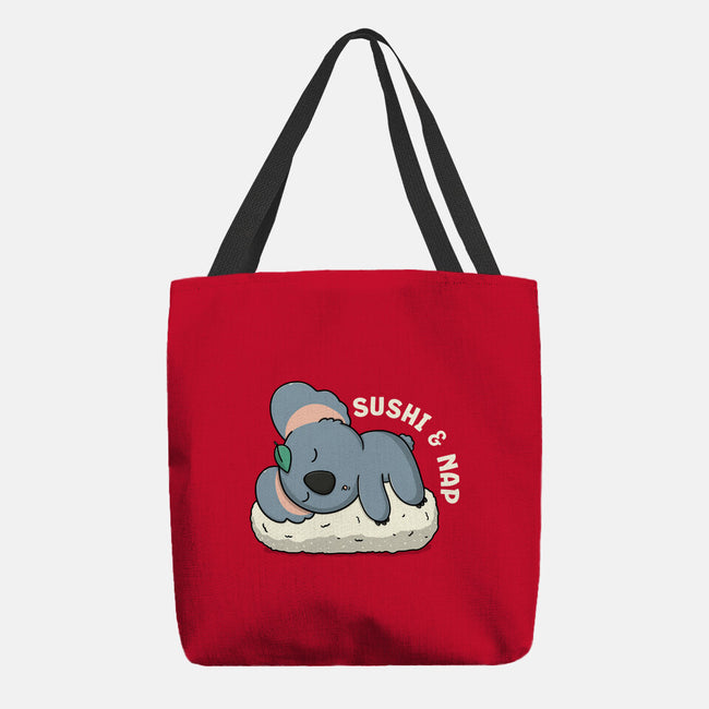 Sushi And Nap-None-Basic Tote-Bag-Freecheese