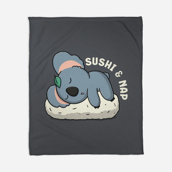 Sushi And Nap-None-Fleece-Blanket-Freecheese